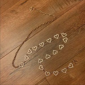 Nasty Gal Heart Chain Belt